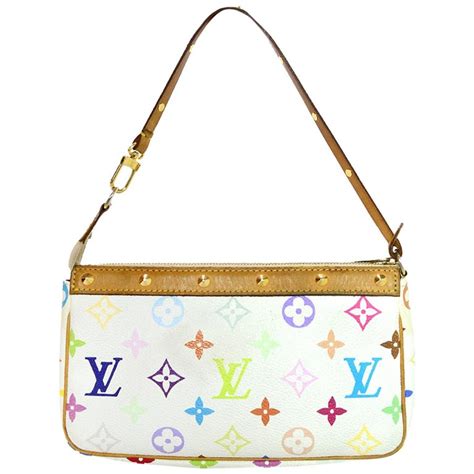 lv monogram white bag